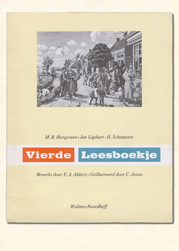 Vierde Leesboekje van  M B. Hoogeveen uitgeverij Wolters 1967-1975