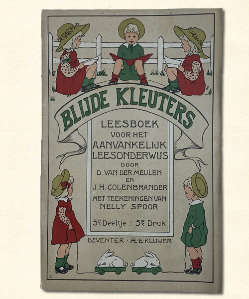 Vijfde Leesboekje Colenbrander Blijde kleuters 1910