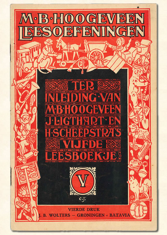 Vijfde boekje Leesoefeningen M.B. Hoogeveen 1942