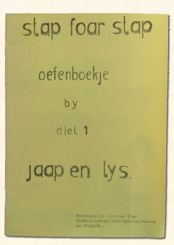 Eerste oefenboekje Stap Foar Stap Jaep en Lys 1970