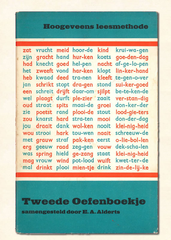 Tweede oefenboekje Hoogeveen alderts 1962