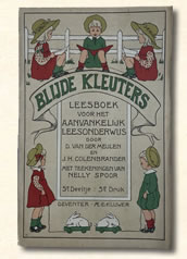 Vijfde leesboekje " blijde kleuters" J. H. Colenbrander omstreeks 1910.