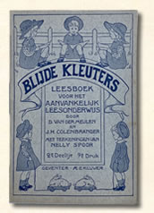 Derde leesboekje " blijde kleuters" J. H. Colenbrander omstreeks 1902.