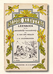Tweede leesboekje " blijde kleuters" J. H. Colenbrander omstreeks 1902.