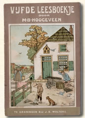 Vijfde leesboekje Hoogeveen 1908. Raam Roos Neef.