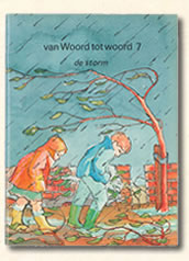 Zevende leesboekje "van Woord tot woord". getiteld: de storm