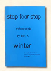 Fries oefenboekje diel 4 omstreeks 1970. leesmethode 'stap foar stap". Winter