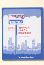 Boekje Spelling A Blok 2a Nakijkboek Kooreman letterstad 1976