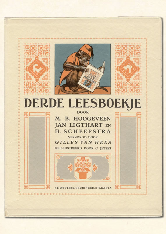 Derde Leesboekje van  M B. Hoogeveen uitgeverij Wolters 1950-1957