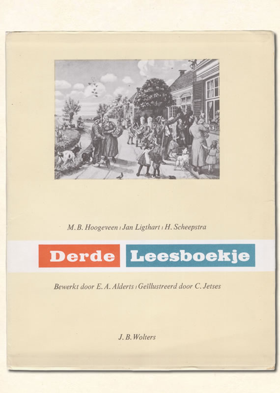Derde Leesboekje van  M B. Hoogeveen uitgeverij Wolters 1961-1966