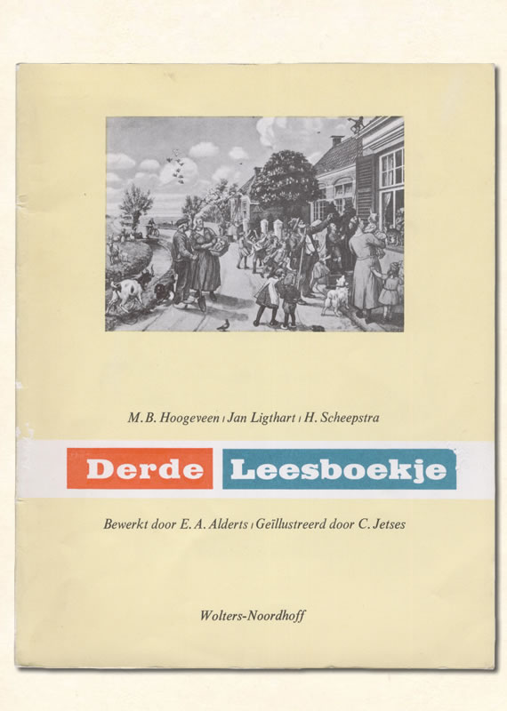 Derde Leesboekje van  M B. Hoogeveen uitgeverij Wolters 1967-1975