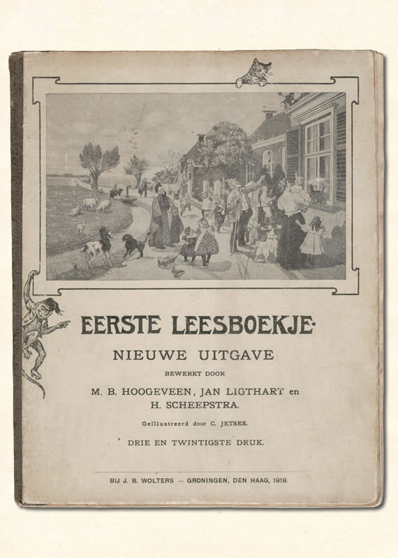 Eerste Leesboekje van  M B. Hoogeveen uitgeverij Wolters 1917-1930