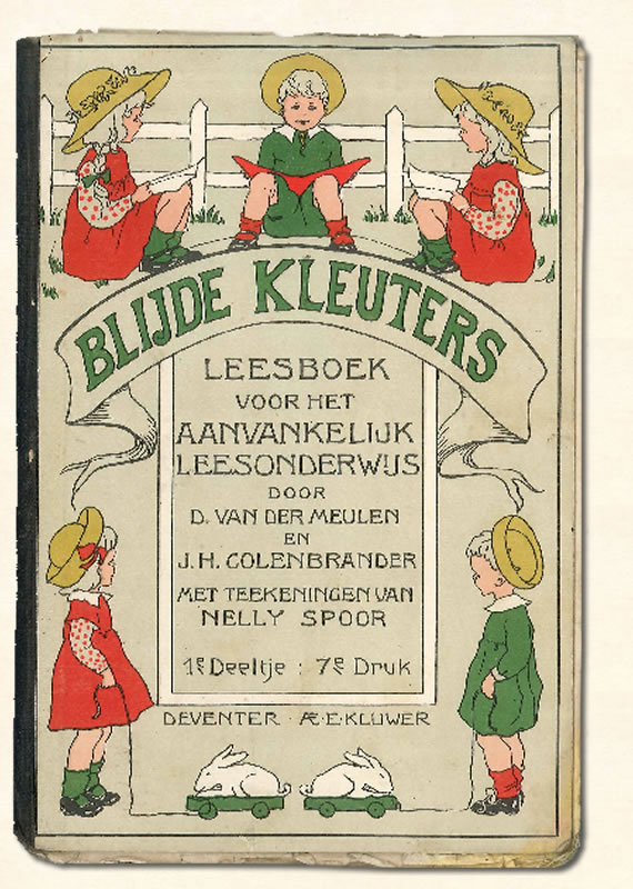 Eerste Leesboekje Colenbrander Blijde kleuters 1910