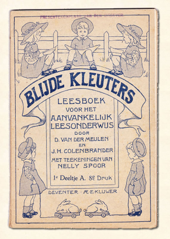 Eerste Leesboekje Colenbrander Blijde kleuters 1902