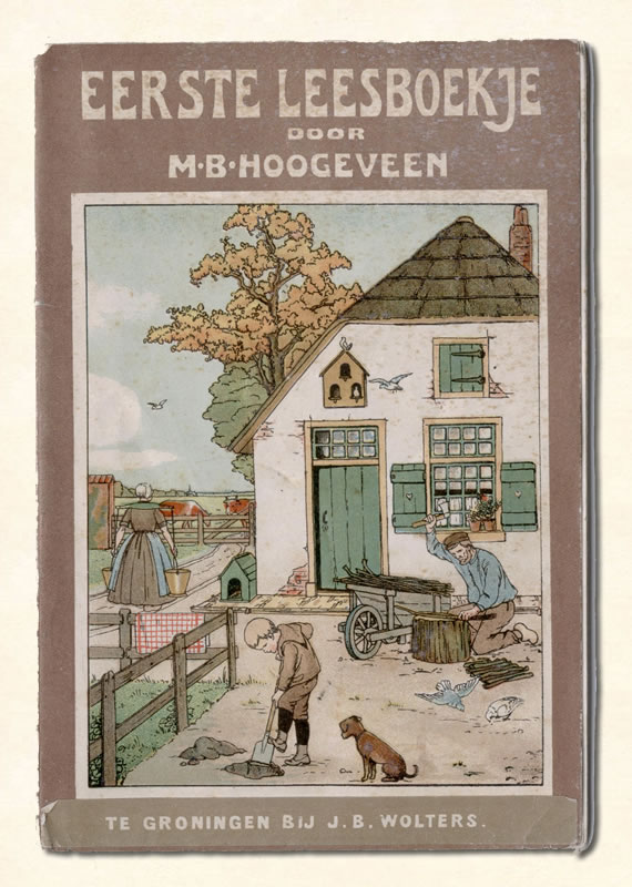 Eerste Leesboekje van  M B. Hoogeveen uitgeverij Brinkgreve 1902-1908