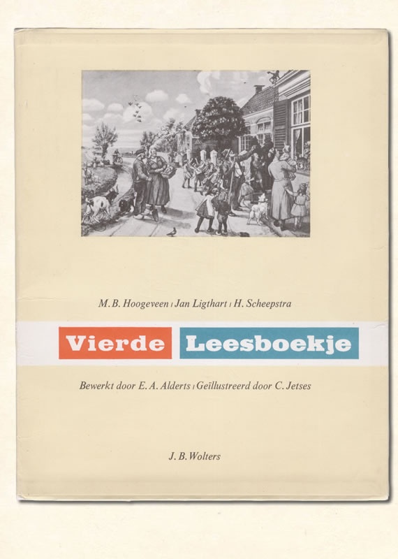 Vierde Leesboekje van  M B. Hoogeveen uitgeverij Wolters 1961-1966