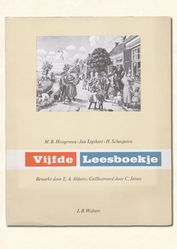 Vijfde Leesboekje van  M B. Hoogeveen uitgeverij Wolters 1961-1966