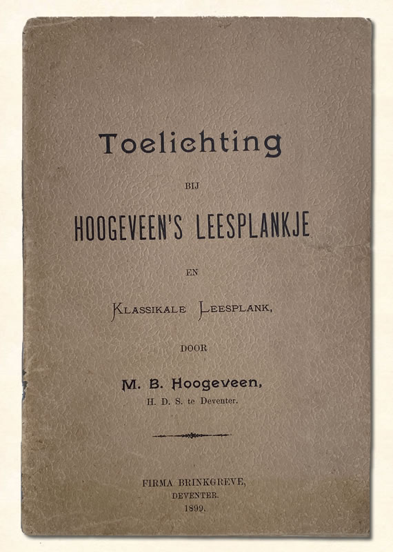 Toelichting Hoogeveen 1898