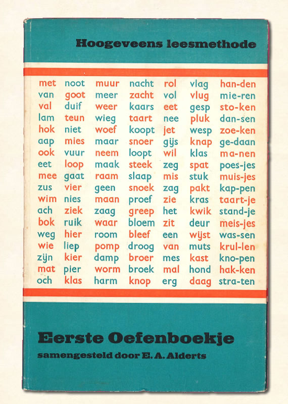 Eerste oefenboekje Hoogeveen alderts 1962