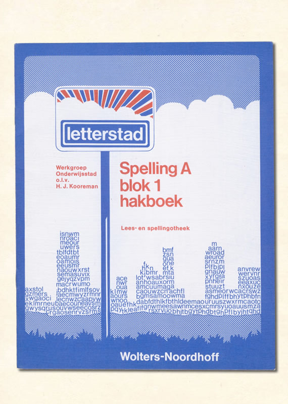 hakboekje spelling A blok 1 Kooreman letterstad 1976