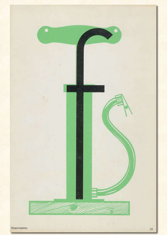 letterplaat Kooreman letterstad 1976